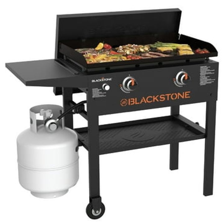 Blackstone 28" 2-Burner Flat Top Outdoor Griddle with Hard Cover