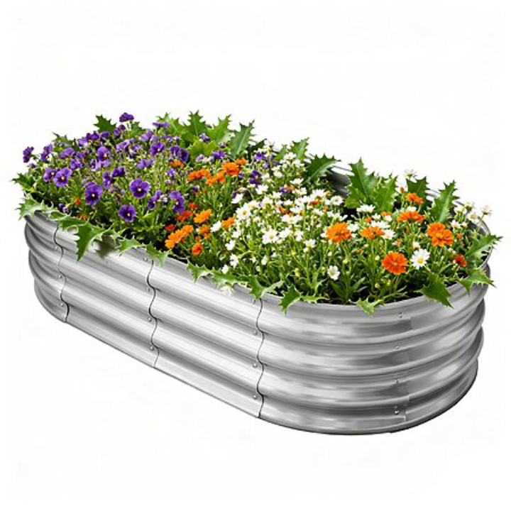 4'x2'x1' TATAANTY Galvanized Raised Garden Bed