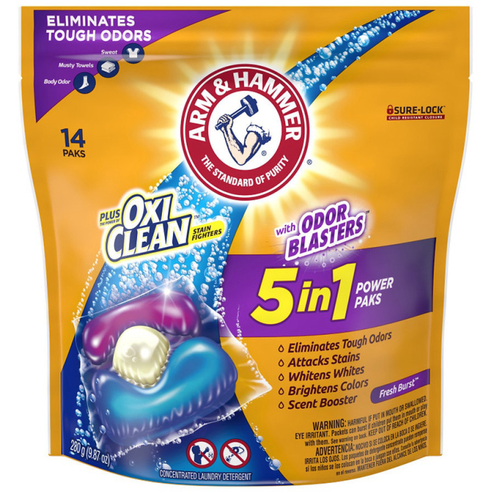 Odor Blasters Plus Oxi Clean Power Paks 14.0ea