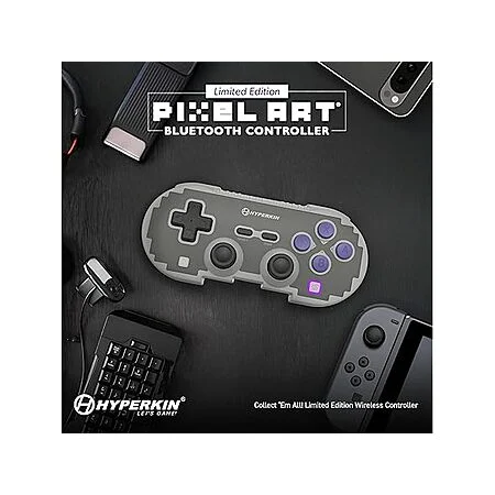 Hyperkin Retro Pixel Art Wireless Gaming Controller w/ Hall Effect Joystick