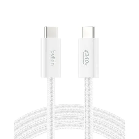 6.6' Belkin 240W USB C to USB C Cable