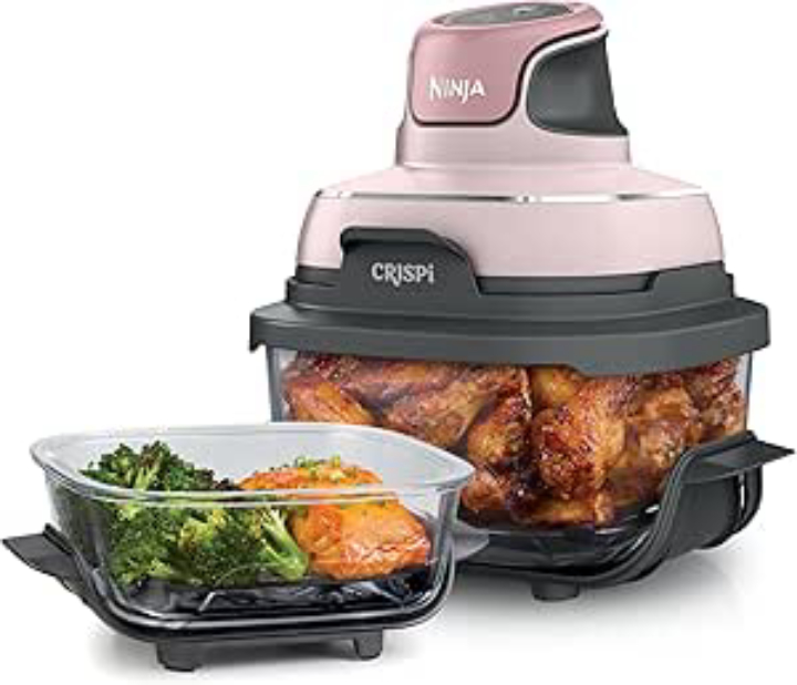 4-Qt Ninja Crispi Pro 4-in-1 Glass Air Fryer (Pink)