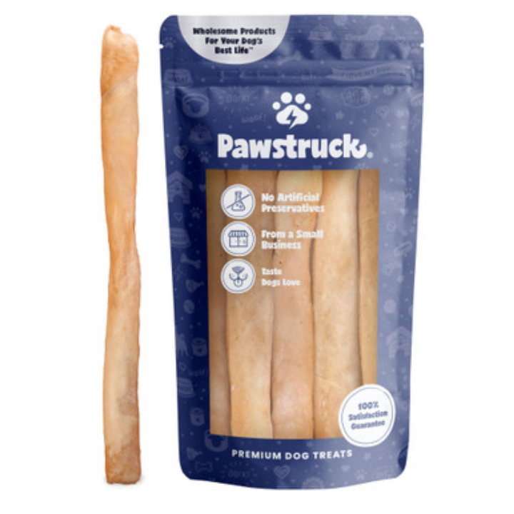 5-pk 12" Pawstruck Natural Large Beef Collagen Sticks for Dogs