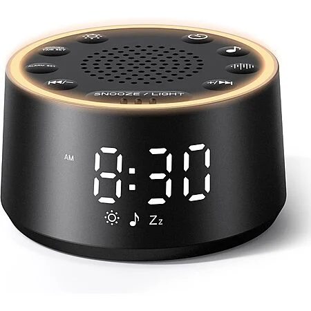 Dreamegg D1 Nova Sound Machine for Sleep w/ Alarm Clock (Black)