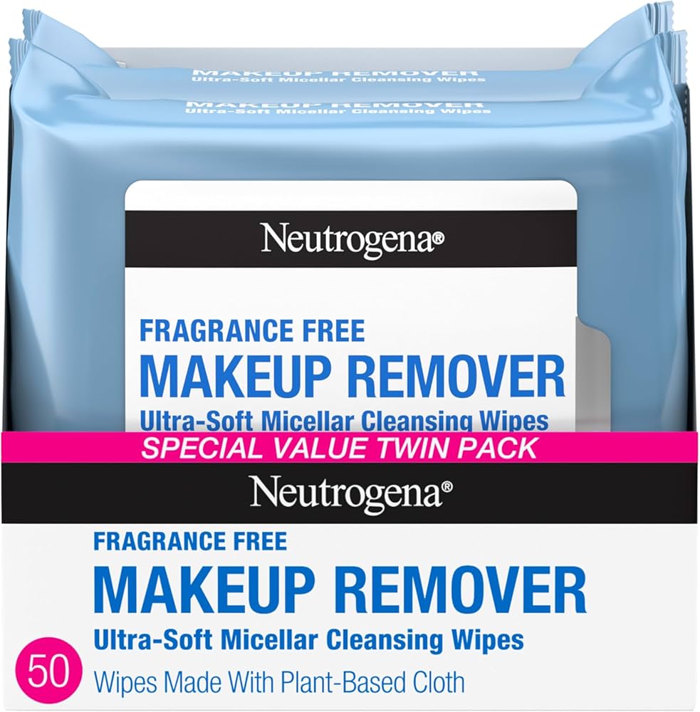 2-Pack 25-Count Neutrogena Makeup Remover Face Wipes (Fragrance Free) at Amazon