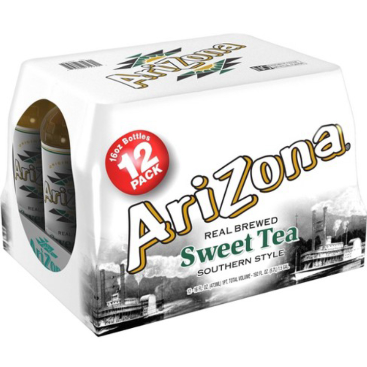 12-Pk 16-Oz AriZona Real Brewed Southern Style Tea
