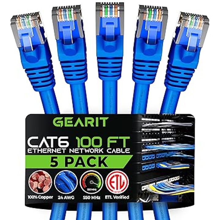 100ft GEARit Cat 6 Ethernet Cable
