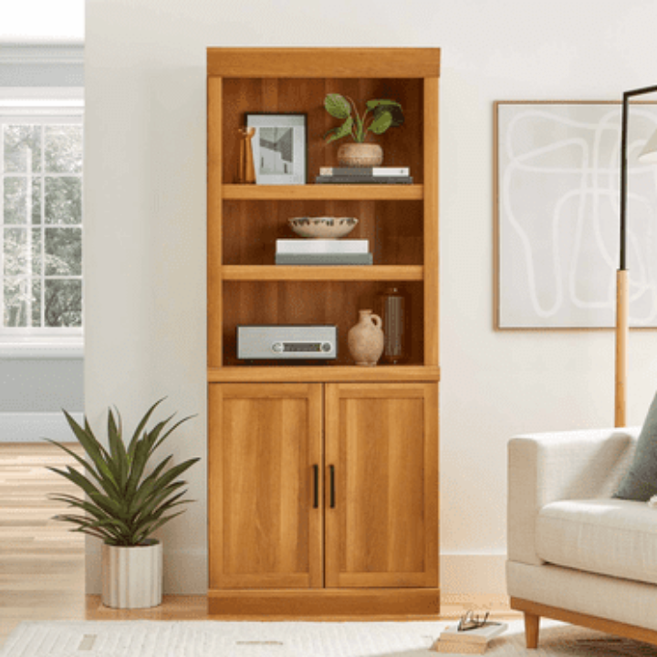 5-Shelf Better Homes & Gardens Glendale Bookcase (Light Honey)
