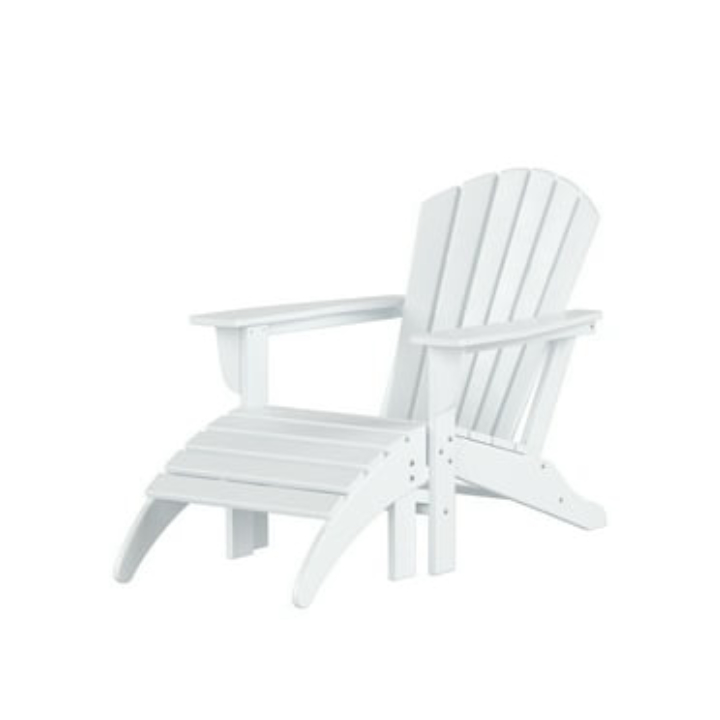 Shine Company Marina Adirondack Chair (Eggshell White)