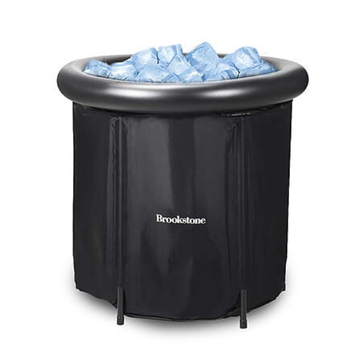 Brookstone Portable Ice Bath Cold Plunge Water Therapy Tub