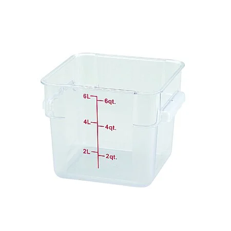 6-Quart Winco Square Storage Container (Clear)