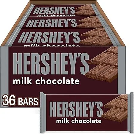 Select Accts: 36ct 1.55oz HERSHEY'S Milk Chocolate Candy Bars