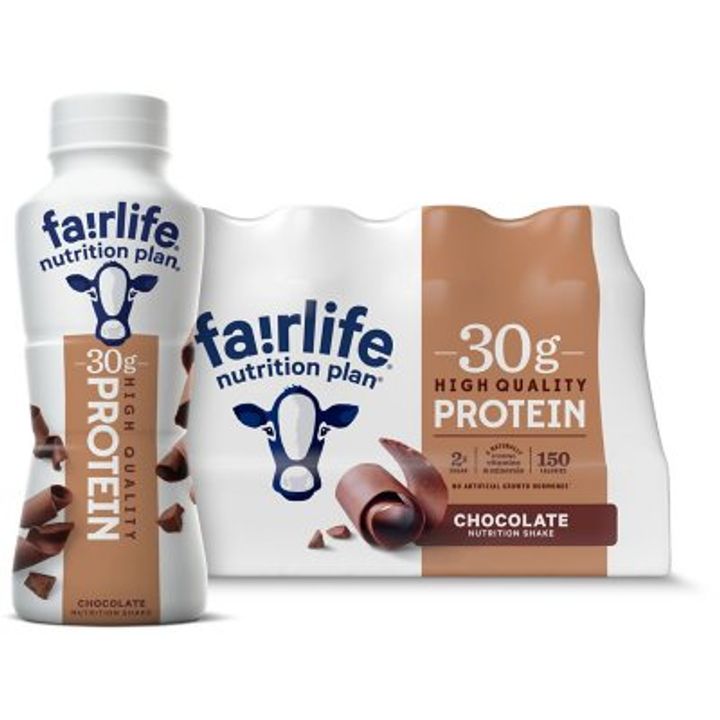 12-Pk Fairlife Nutrition Plan 30g Protein Shake (Chocolate) 11.5oz