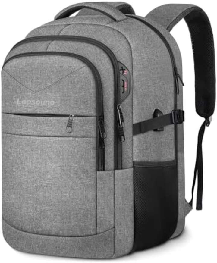 [Lightning Deal]$20.69: MATEIN 17" Travel Laptop Backpack, TSA Approved, Anti-Theft Pocket, Trolley Sleeve, Grey at Amazon