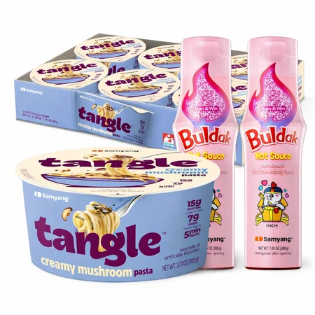 20-Pack: Samyang Tangle Creamy Mushroom Pasta Big Bowls & Buldak Carbonara Sauce $19.99 + Free Shipping