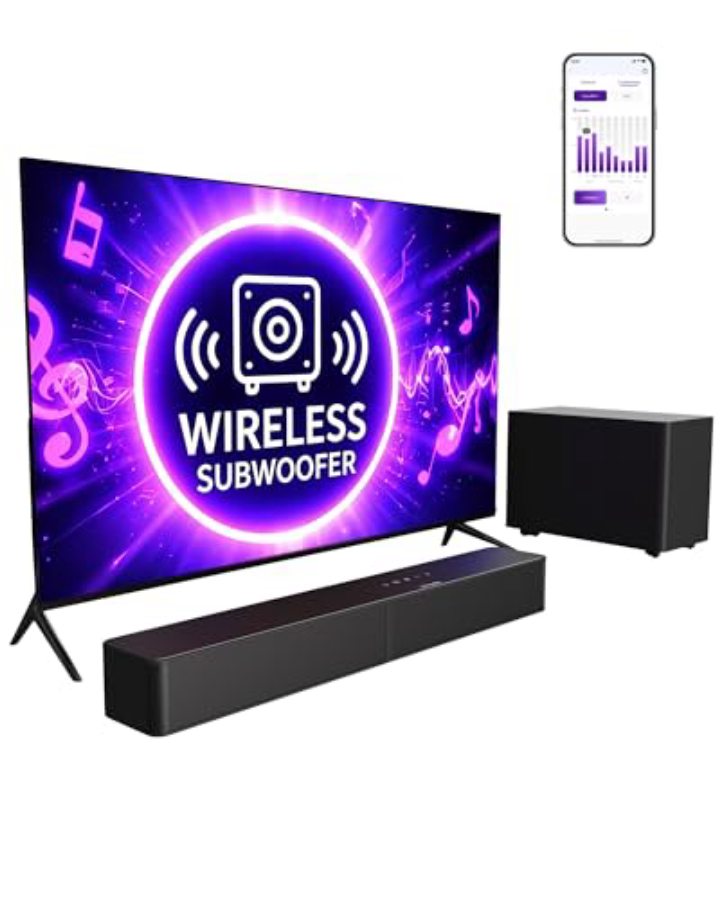 ULTIMEA 2.1 Soundbar with Wireless Subwoofer, 240W, Bluetooth 6.0
