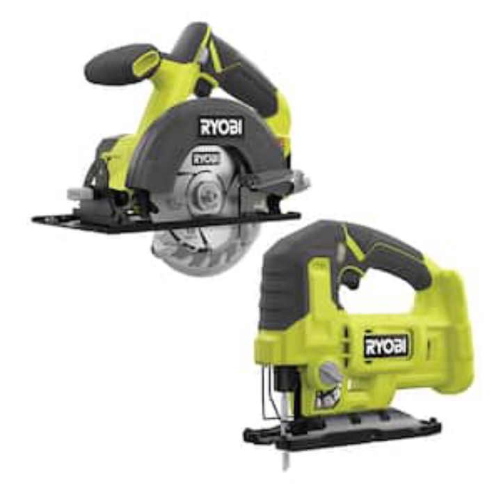 RYOBI ONE+ 18V Circular Saw & Jig Saw Combo Kit