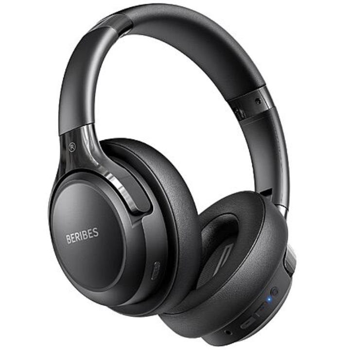 BERIBES Bluetooth Headphones Over Ear, 65H Playtime and 6 EQ Music Modes Wireless Headphones