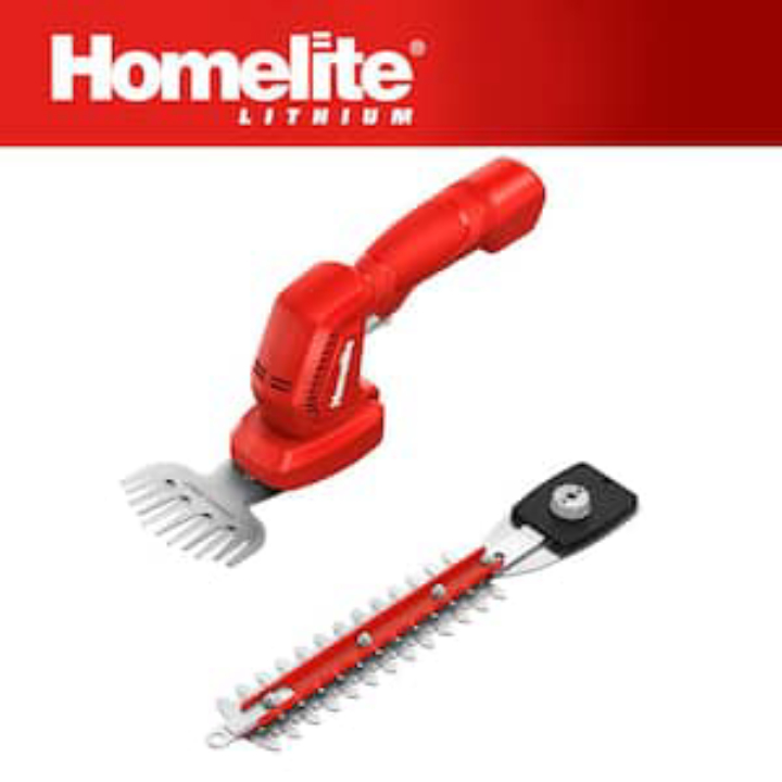 Homelite 12V Cordless Grass Shear and Shrubber Trimmer with 2.5Ah Battery