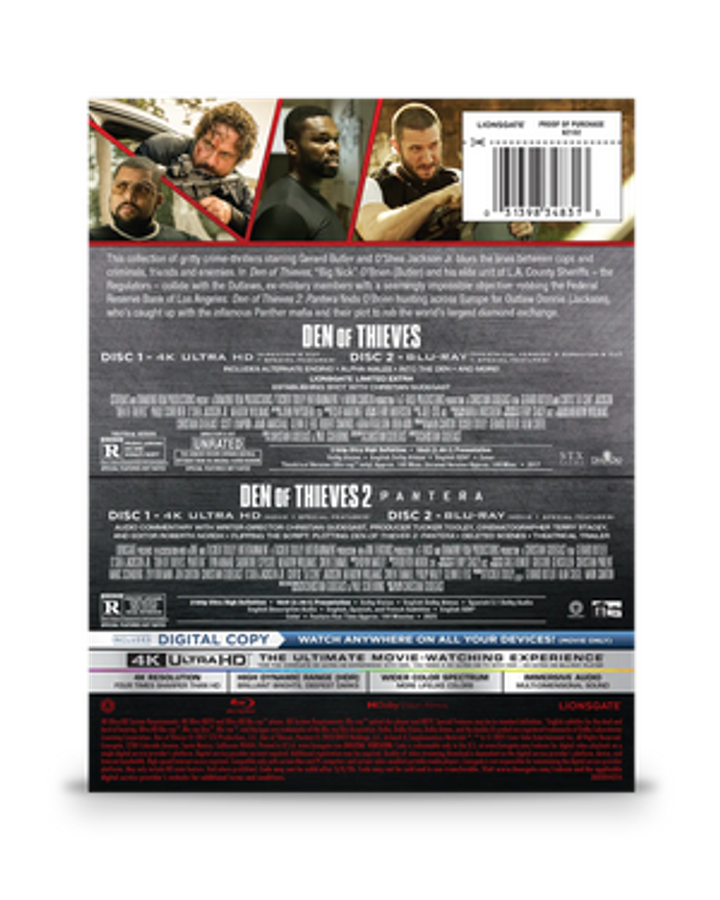 Lionsgate 4K/HD Digital Films: Den of Thieves, Knives Out & More