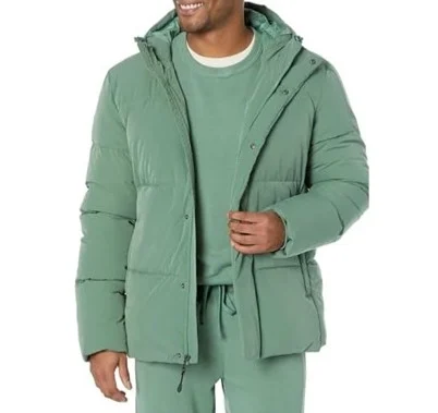 Amazon Essentials Men's Big & Tall Hooded Mid-Length Puffer Coat (5 Colors)