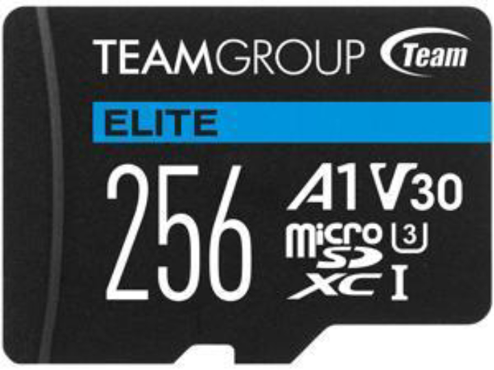 Team Group Elite 256GB microSDXC Card UHS-I U3 V30 A1 with Adapter