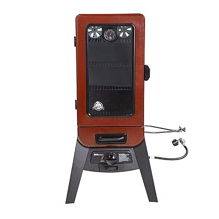 Pit Boss 3-Series Gas Vertical Smoker (Red Hammertone
