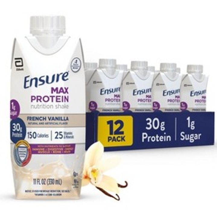 12-Pack 11-Oz Ensure Max Protein Shake (Vanilla)