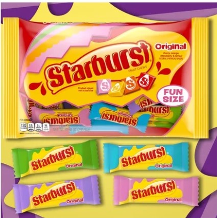 (3 pack) Starburst Fun Size Chewy Candy Easter Basket Stuffers - 10.58 oz Bag $8.91 FS Walmart+ (2 lbs total)