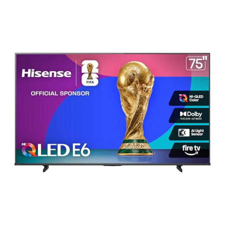 Hisense 75" Hi-QLED 4K Smart Fire TV — 38% Off