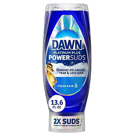 13.6-Oz Dawn Platinum Plus PowerSuds Liquid Dish Soap + $2 Walmart Cash