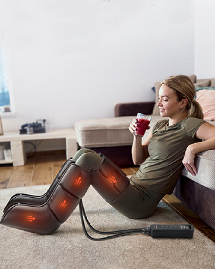 SHINE WELL Leg Compression Massager – Relaxing Circulation Support at Home