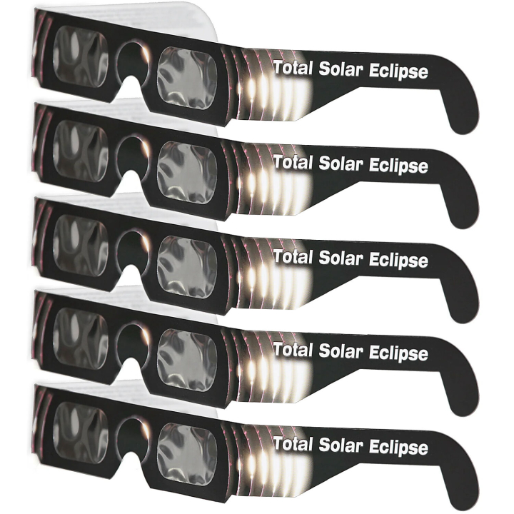 DayStar Filters Eclipse Glasses (Eclipse Across America Graphic, 5-Pack)