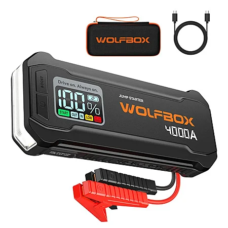 24000mAh WOLFBOX JS24 4000A Jump Starter ~$61.50 + Free S/H