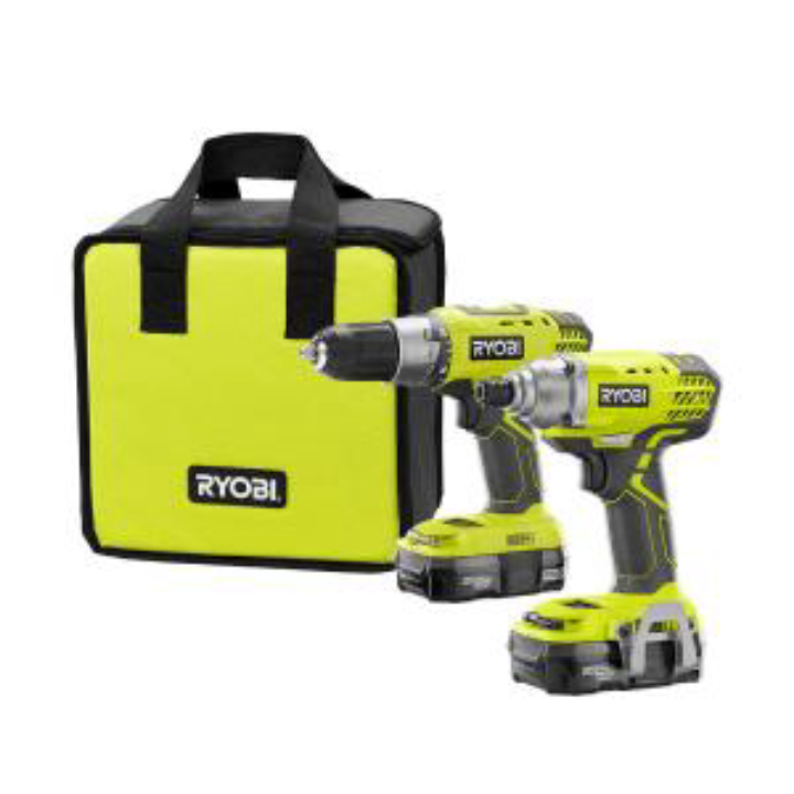 RYOBI ONE+ 18V 8‑Tool Cordless Combo Kit w/ 3 Batteries – Complete DIY Power Set