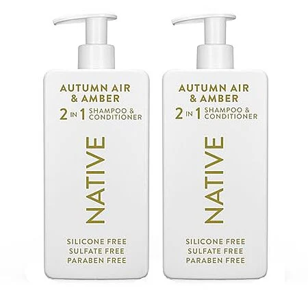 2-pk 16.5-oz Native 2-in-1 Shampoo & Conditioner (Autumn Air & Amber)