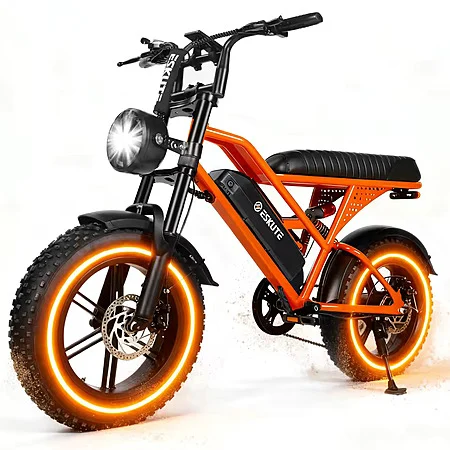 16" Eskute V100 1500W 48V 13Ah Fat Tire Electric Bike (up to 28mph / 60 Miles)