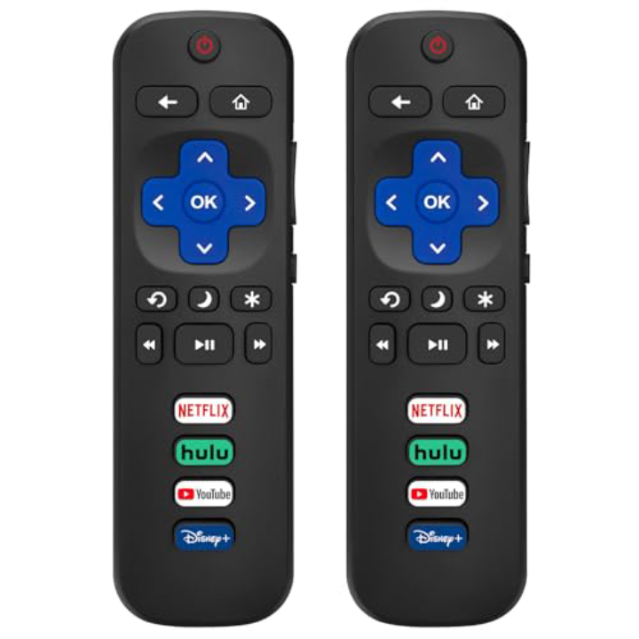 Roku TV Remote 2-Pack – Backup Controls for Major Brands