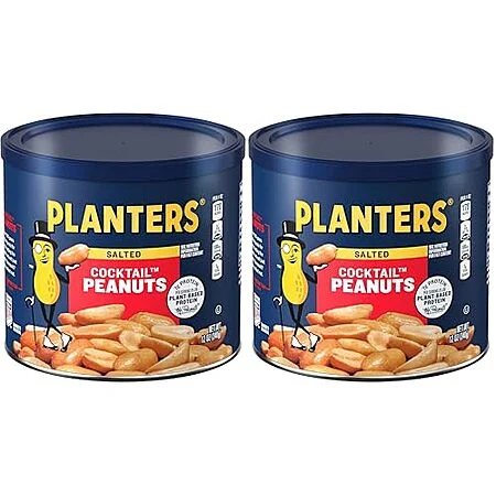 2-Pack 12-Oz Planters Cocktail Peanuts (Salted)
