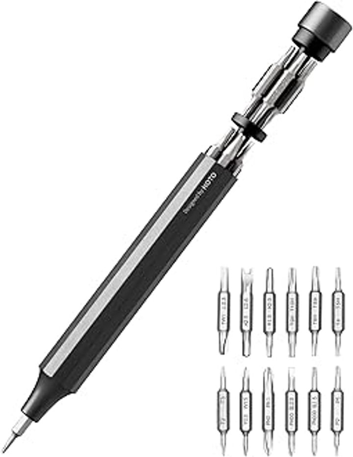 HOTO 24 in 1 Mini Screwdriver Set, Magnetic Torx Bit Set, Eyeglass Repair Kit,