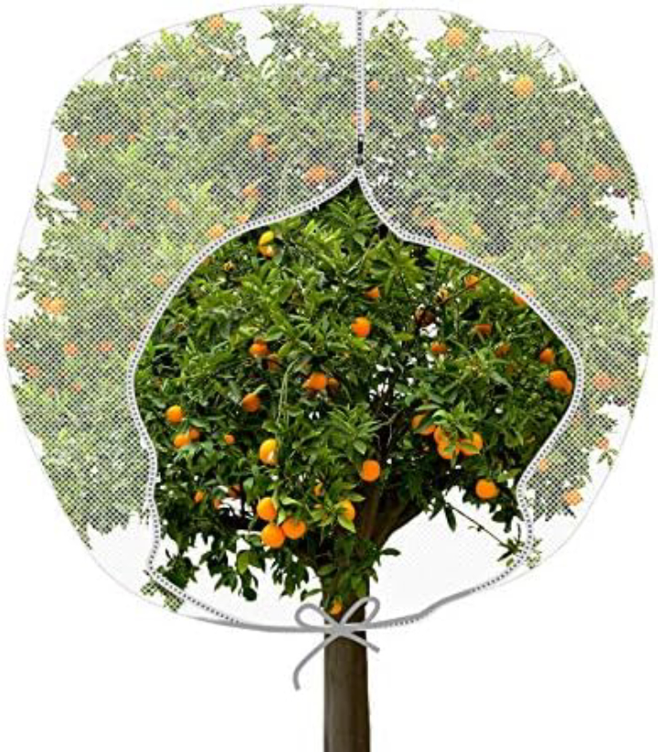 7.8' x 7.8' ZYP Fruit Tree Netting Cover with Zipper & Drawstring