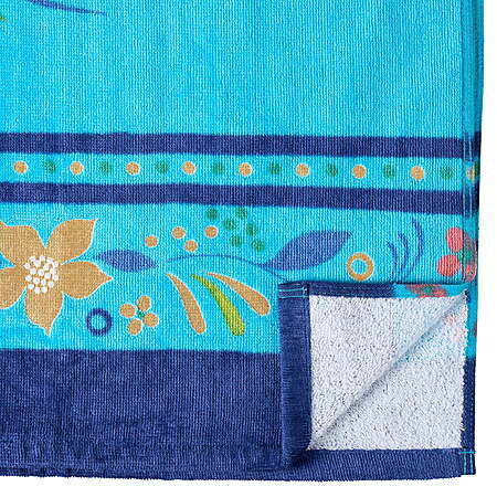 80% OFF | Better Homes & Gardens Beach Collection Peacock Cotton-Blend Beach Towel