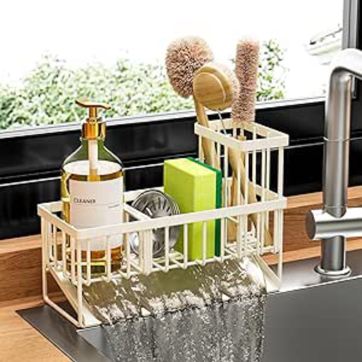 Cisily Stainless Steel Kitchen Sink Caddy Organizer
