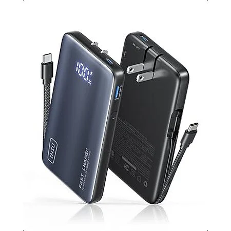 INIU 10,000mAh 3-in-1 Portable Wall Charger / Power Bank w/ 45W USB C at Amazon