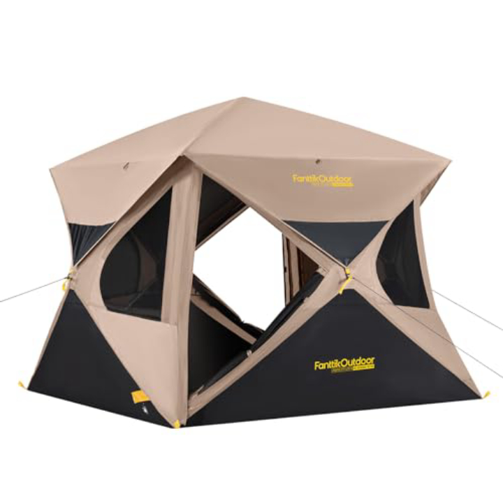 FanttikOutdoor Alpha C4 4-Person Pop-Up Tent – 60-Second Setup