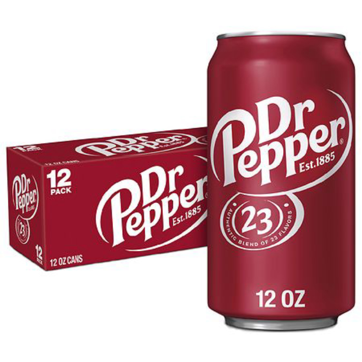 Dr Pepper Soda 12.0oz x 12 pack × 3 for