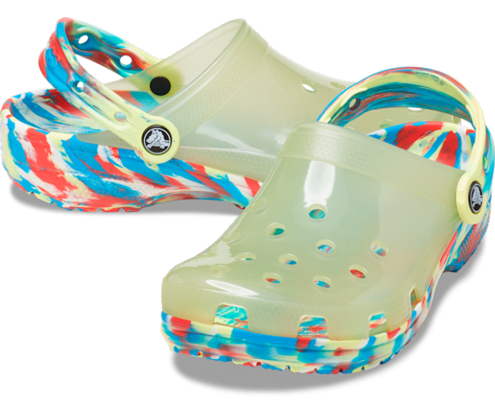 Crocs  Classic Translucent Clog Multi Marbled