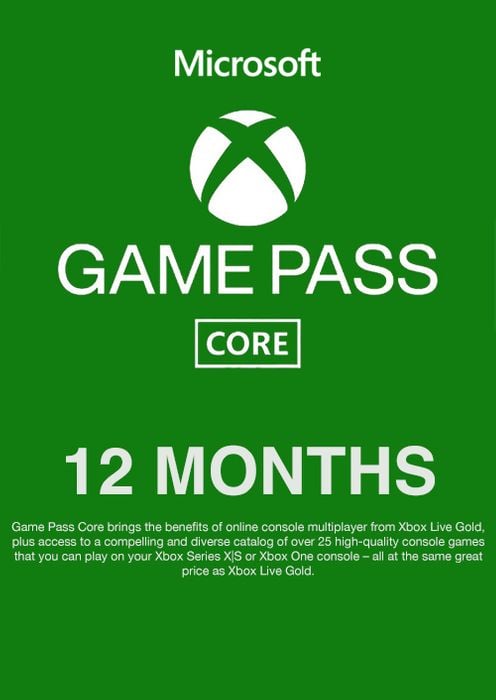 XBOX GAME PASS CORE - 12 MONTH MEMBERSHIP (US)