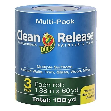 3-ct 1.88"x60-yd Duck Clean Release Blue Painter's Tape