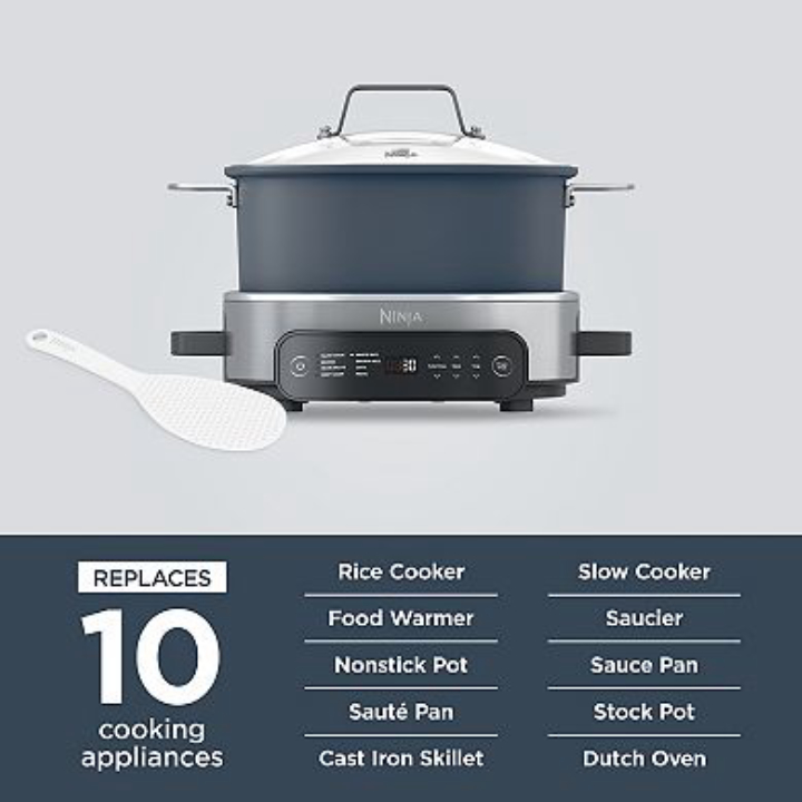 6.5-Qt Ninja Everyday 10-in-1 Multi-Cooker (White)